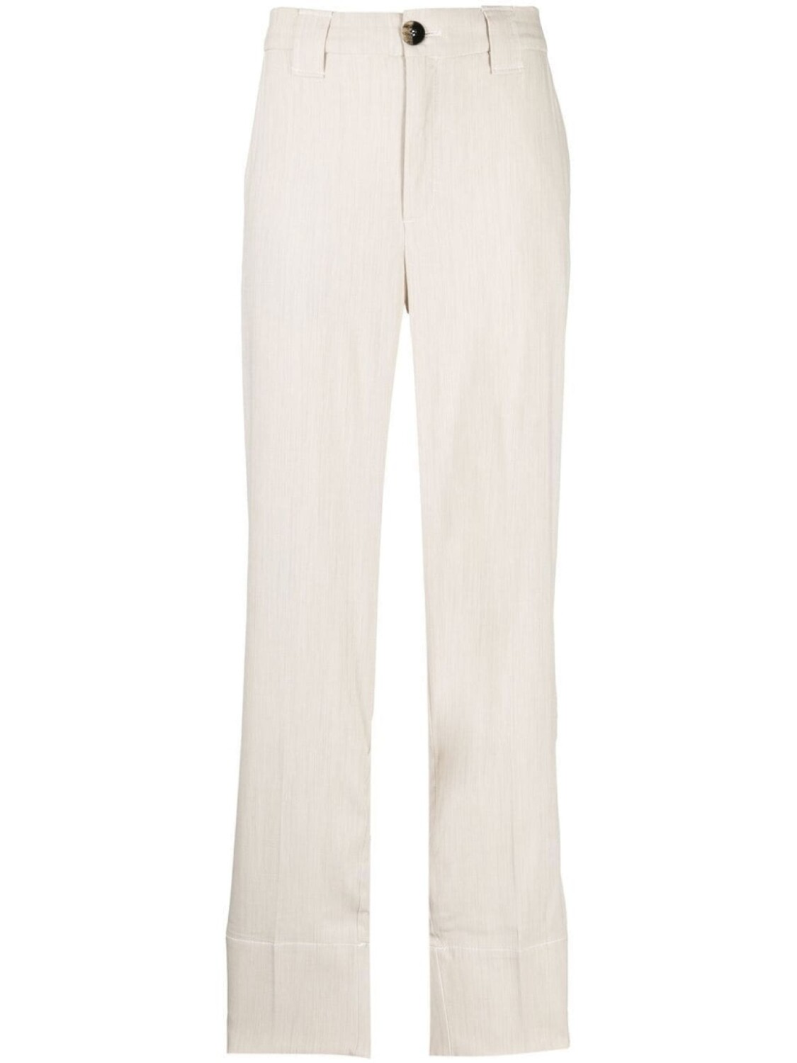 GANNI прямые брюки с завышенной талией, нейтральный цвет
GANNI прямые брюки с завышенной талией, нейтральный цвет