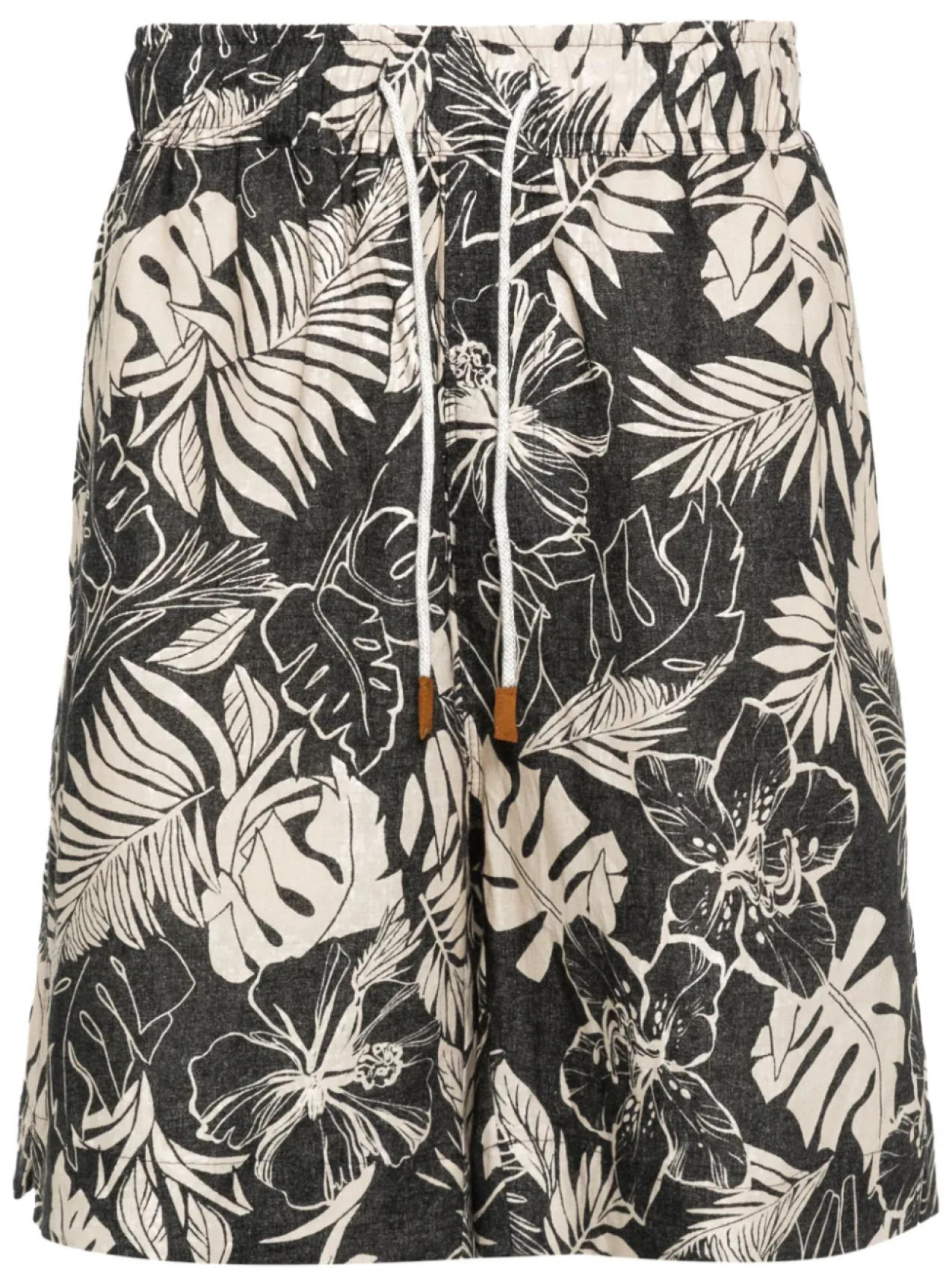 Eleventy льняные шорты, черный 
Eleventy льняные шорты, черный