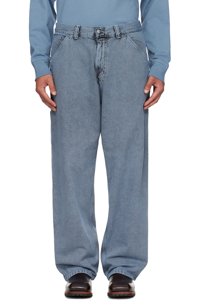 Carhartt Work In Progress Синие джинсы с одним коленом
Carhartt Work In Progress Синие джинсы с одним коленом