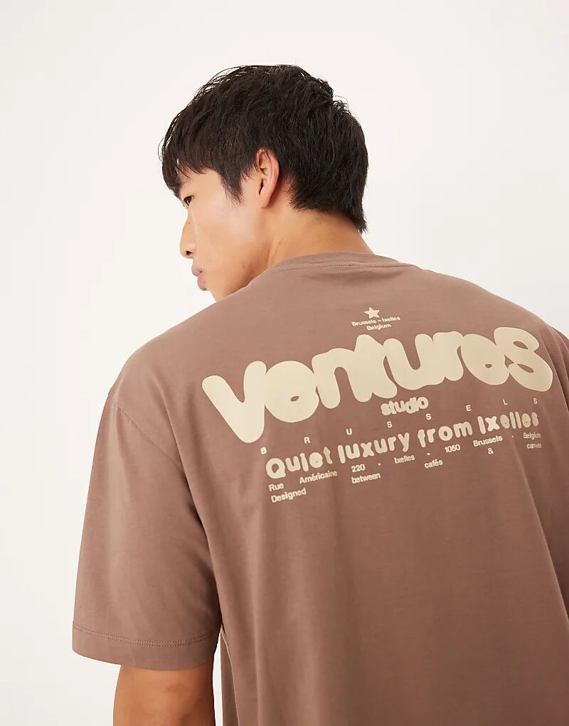 Футболка свободного кроя ASOS DESIGN с текстовым принтом коричневого цвета
Футболка свободного кроя ASOS DESIGN с текстовым принтом коричневого цвета