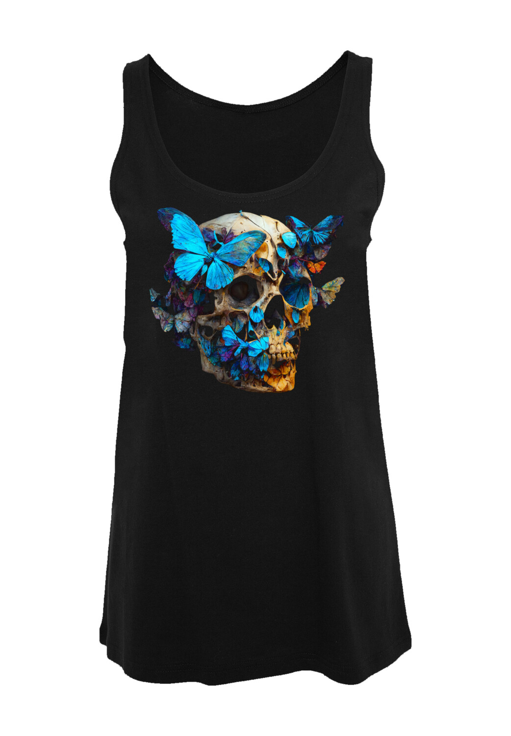 Футболка F4NT4STIC Damen Tanktop Totenkopf Schmetterling, черный 
Футболка F4NT4STIC Damen Tanktop Totenkopf Schmetterling, черный