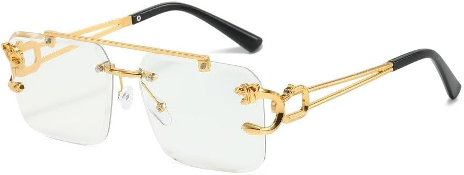 Солнцезащитные очки в стиле ретро прямоугольной оправы без рамки с рисунком «Морской гепард» и градиентными линзами, для активного отдыха на природе GHVWYX, Gold Transparent
Солнцезащитные очки в стиле ретро прямоугольной оправы без рамки с рисунком «Морской гепард» и градиентными линзами, для активного отдыха на природе GHVWYX, Gold Transparent