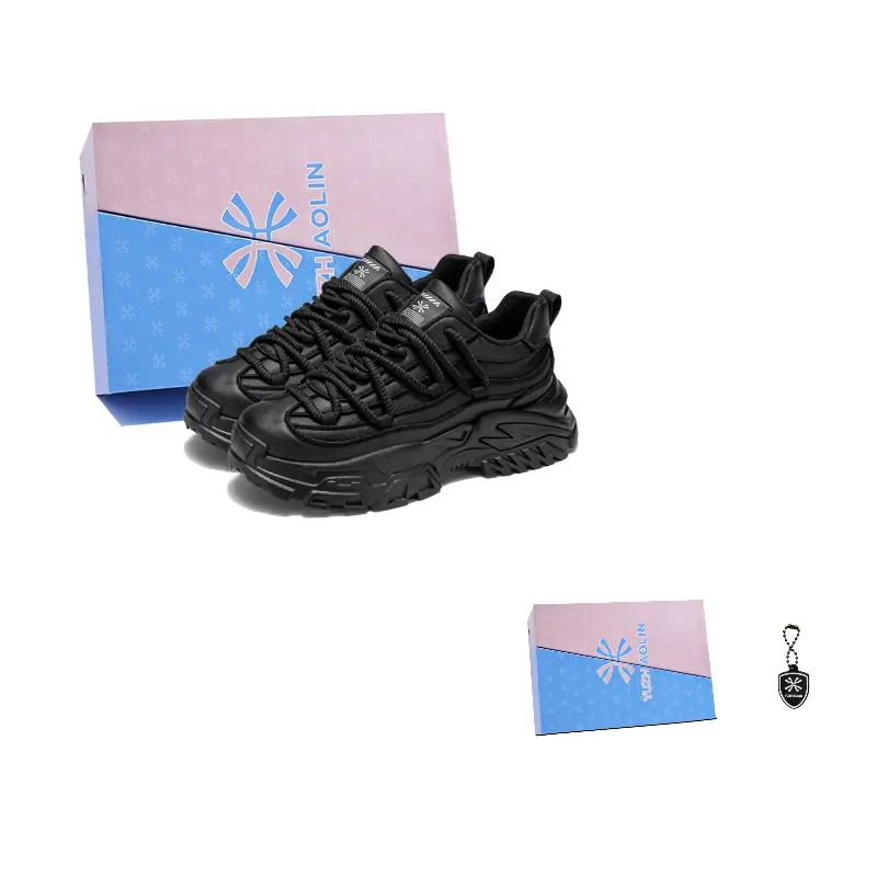 YUZHAOLIN Мужские противоскользящие и износостойкие низкие массивные кроссовки на платформе черные, цвет Black
YUZHAOLIN Мужские противоскользящие и износостойкие низкие массивные кроссовки на платформе черные, цвет Black