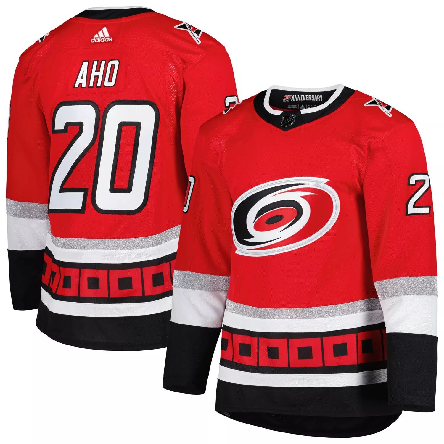 Мужская футболка Sebastian Aho Red Carolina Hurricanes в честь 25-летия Pro Primegreen Player adidas
Мужская футболка Sebastian Aho Red Carolina Hurricanes в честь 25-летия Pro Primegreen Player adidas