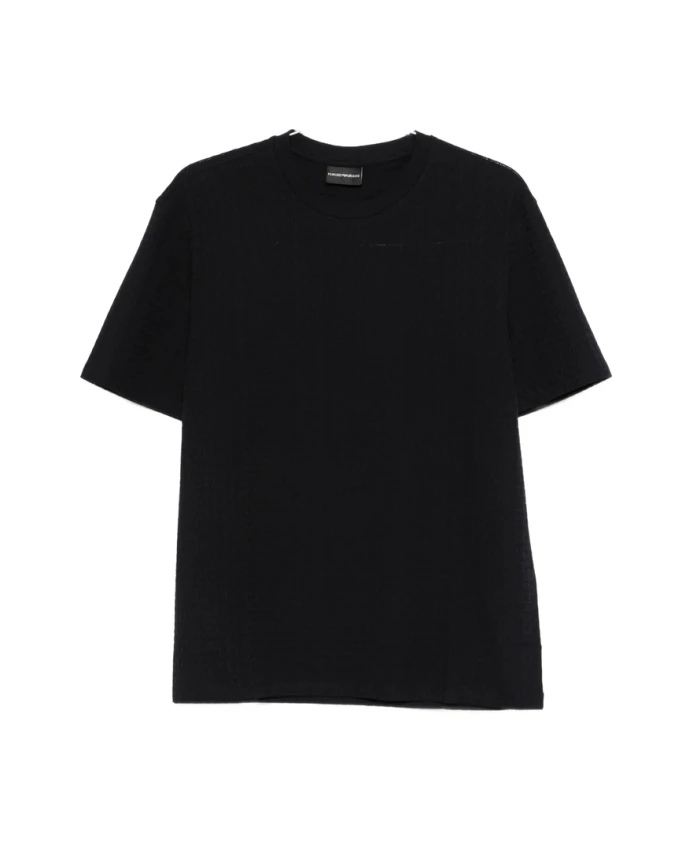 Жаккардовая трикотажная футболка Emporio Armani, черный
Жаккардовая трикотажная футболка Emporio Armani, черный