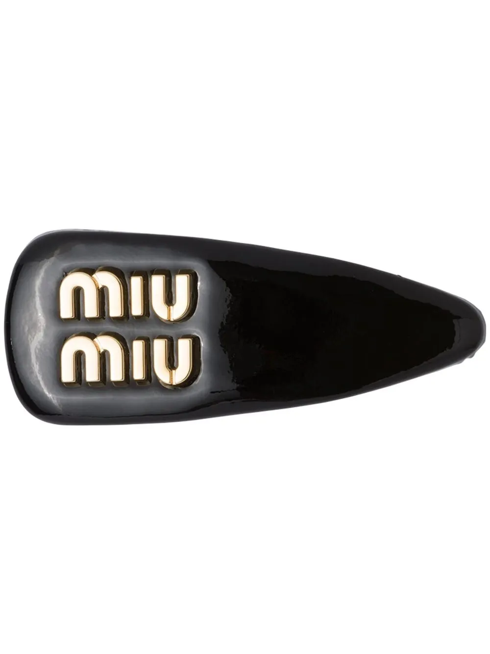 Заколка для волос из лакированной кожи Miu Miu, черный
Заколка для волос из лакированной кожи Miu Miu, черный