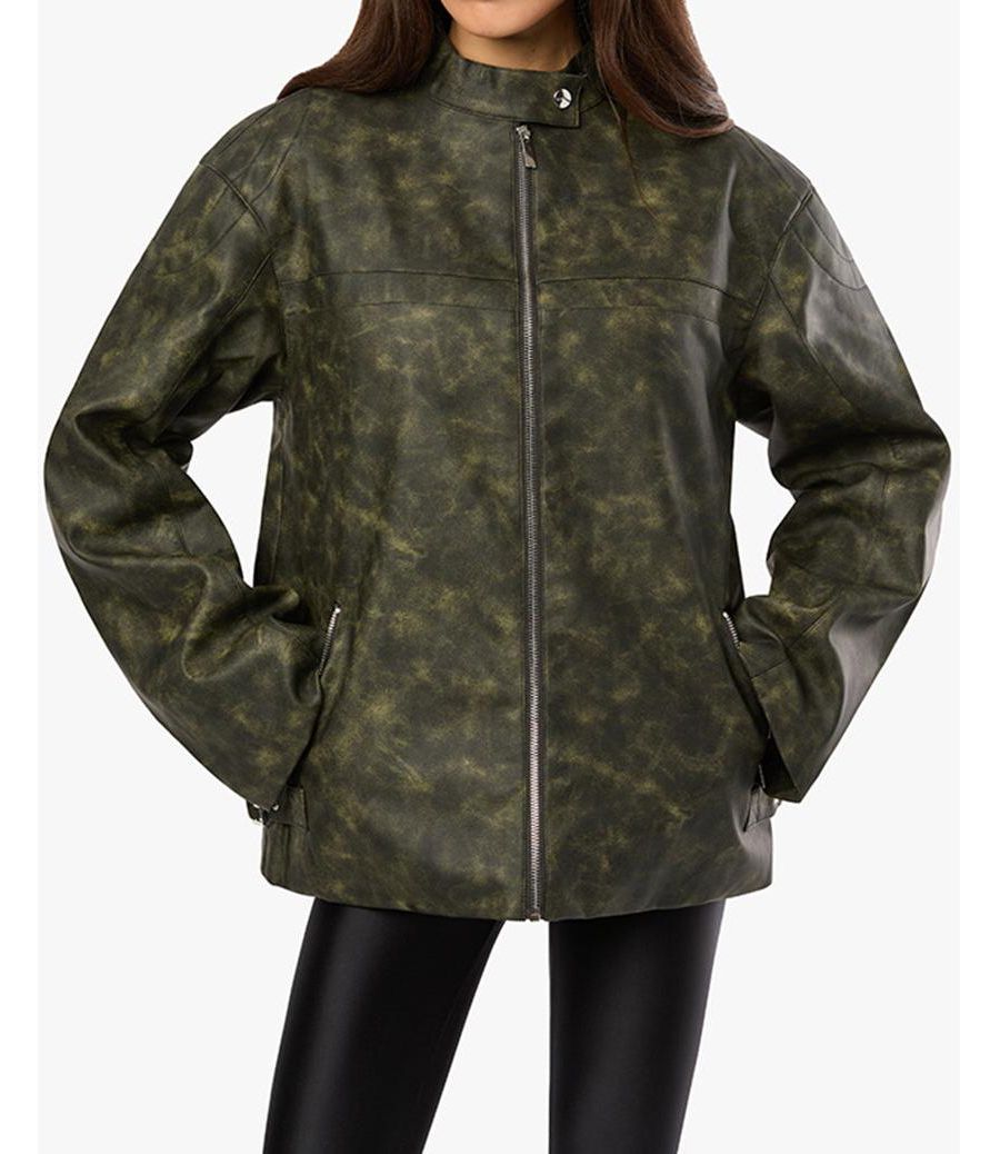 Женская винтажная куртка с патиной WeWoreWhat, Black/dark grey
Женская винтажная куртка с патиной WeWoreWhat, Black/dark grey