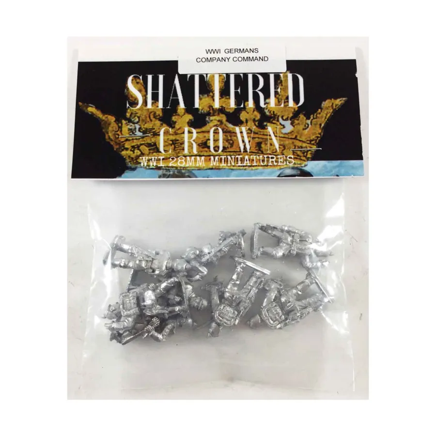 Командование немецкой роты, WWI Shattered Crown Miniatures - German (28mm)
Командование немецкой роты, WWI Shattered Crown Miniatures - German (28mm)