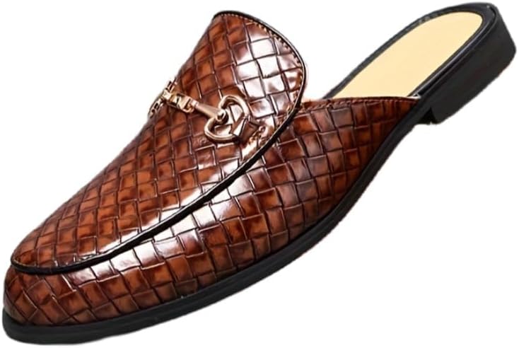 Мужские повседневные лоферы больших размеров - коричневая искусственная кожа, круглый носок, стиль без шнуровки с регулируемой металлической пряжкой, дышащая и удобная резиновая подошва Clolinde
Мужские повседневные лоферы больших размеров - коричневая искусственная кожа, круглый носок, стиль без шнуровки с регулируемой металлической пряжкой, дышащая и удобная резиновая подошва Clolinde