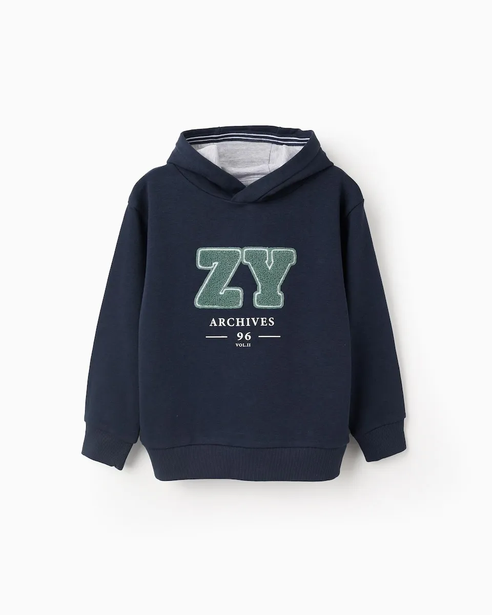 Детское худи с буквами из букле Zippy, темно-синий
Детское худи с буквами из букле Zippy, темно-синий