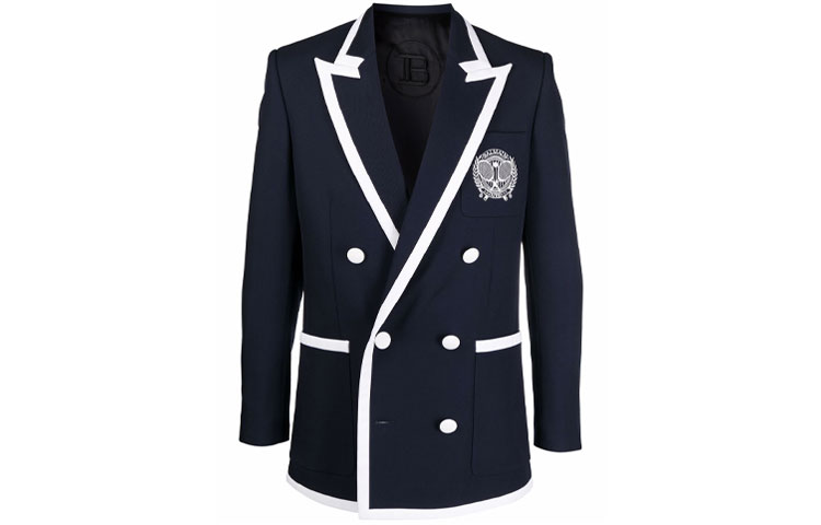 BALMAIN Блейзер с логотипом тенниса, Blue
BALMAIN Блейзер с логотипом тенниса, Blue