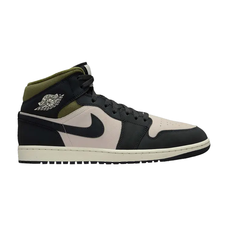 Кроссовки Air Jordan 1 Mid, Off Noir Medium Olive
Кроссовки Air Jordan 1 Mid, Off Noir Medium Olive