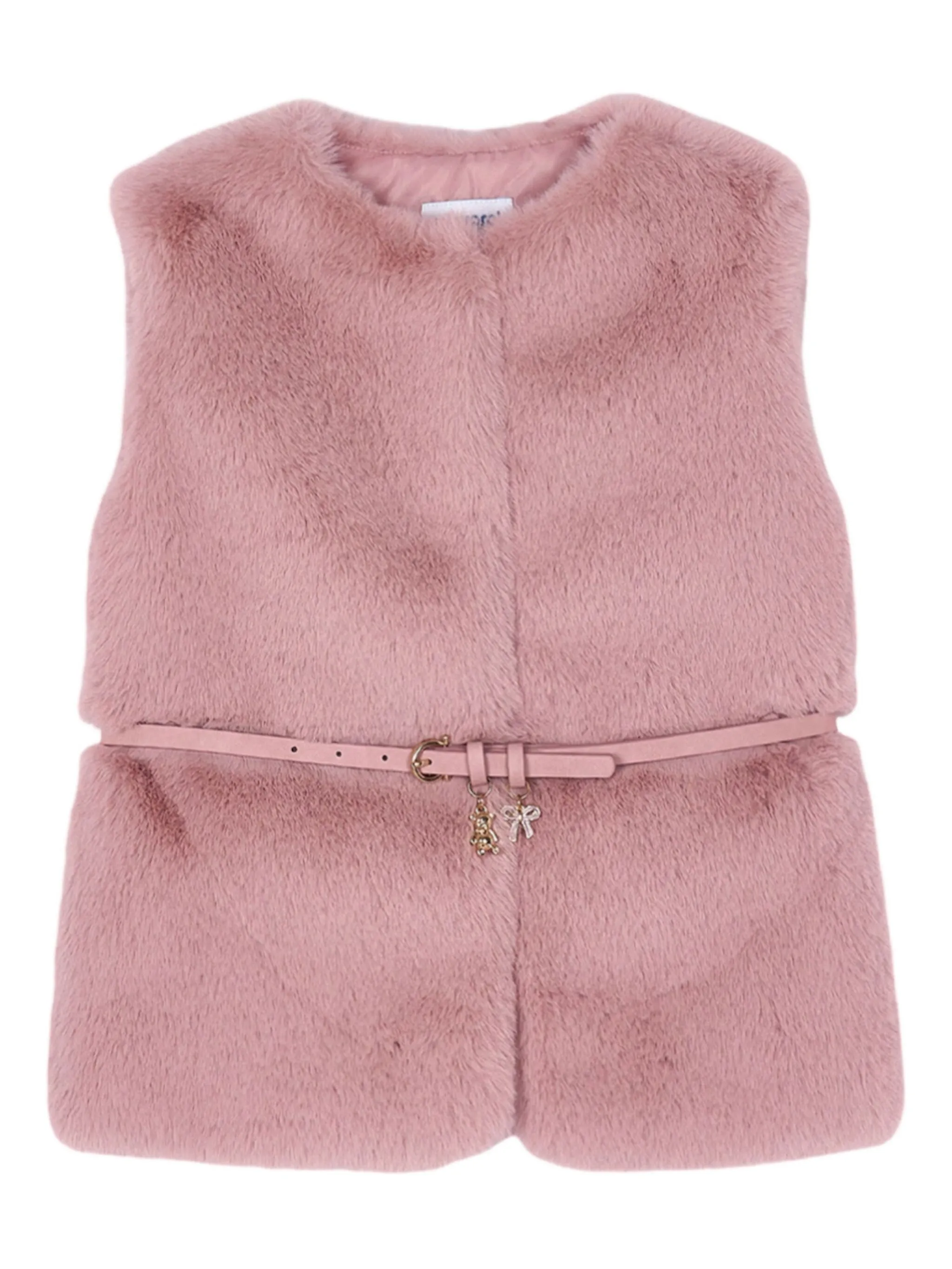 Жилет из искусственного меха с поясом Mayoral, розовый
Жилет из искусственного меха с поясом Mayoral, розовый