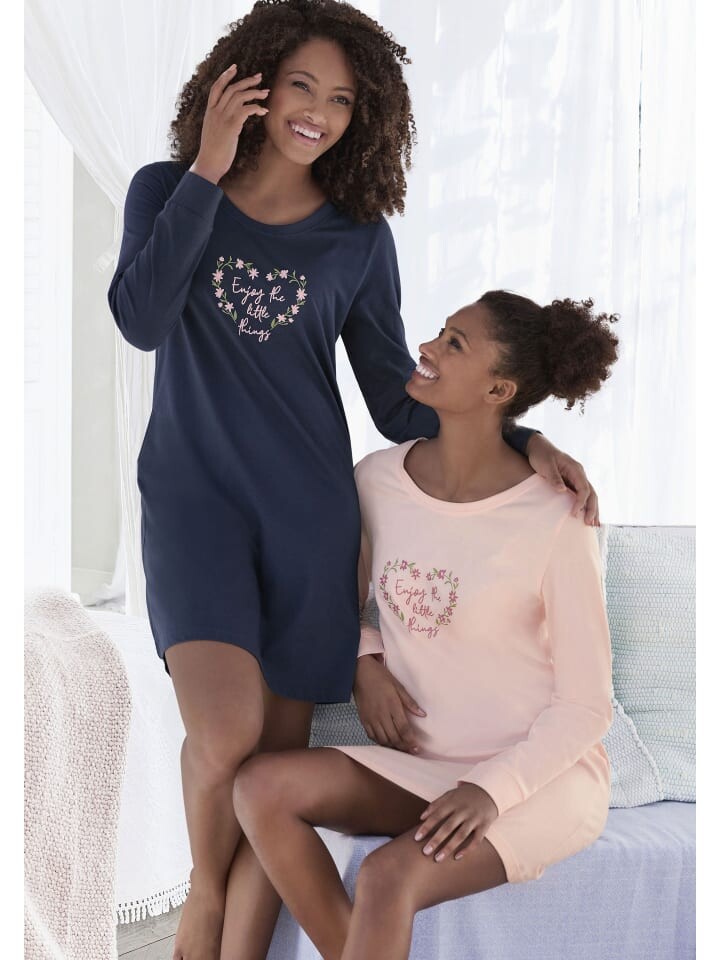 Ночная рубашка VIVANCE DREAMS, цвет blau, rosa gemustert
Ночная рубашка VIVANCE DREAMS, цвет blau, rosa gemustert