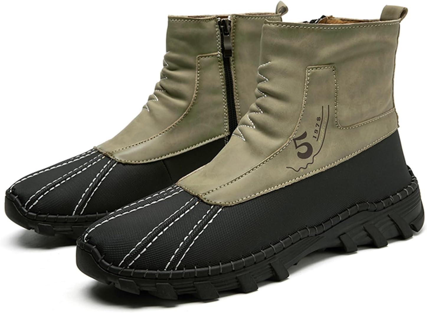 Мужские водонепроницаемые высокие ботинки из лоскутной кожи с боковой молнией, легкие, противоскользящие, для походов, езды на мотоцикле, с мягким широким носком и поддержкой свода стопы, для кемпинга, прогулок, вождения и снега Netehadi, зелены...
Мужские водонепроницаемые высокие ботинки из лоскутной кожи с боковой молнией, легкие, противоскользящие, для походов, езды на мотоцикле, с мягким широким носком и поддержкой свода стопы, для кемпинга, прогулок, вождения и снега Netehadi, зелены...