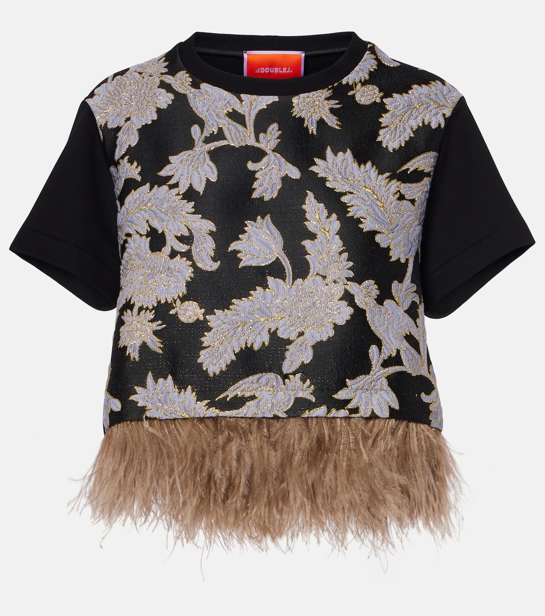 Топ La Scala с вышивкой и отделкой из перьев La DoubleJ, Lark Jacquard
Топ La Scala с вышивкой и отделкой из перьев La DoubleJ, Lark Jacquard