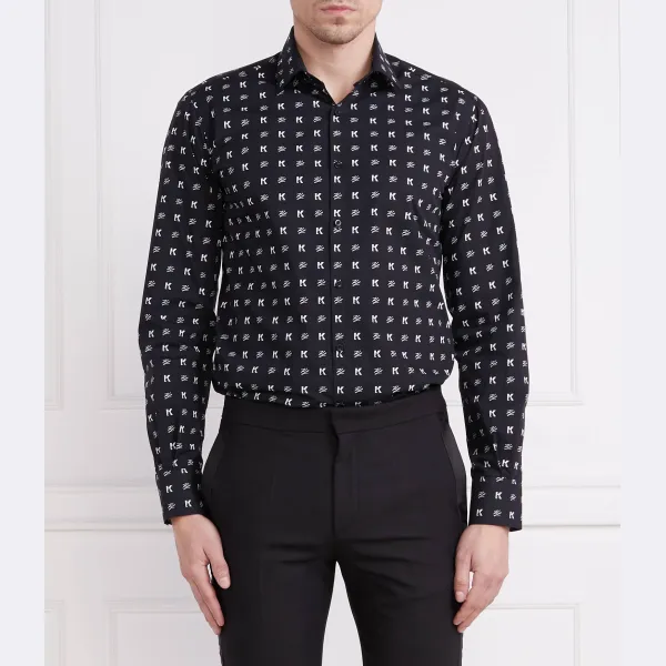 Рубашка узкого кроя Karl Lagerfeld, черный
Рубашка узкого кроя Karl Lagerfeld, черный