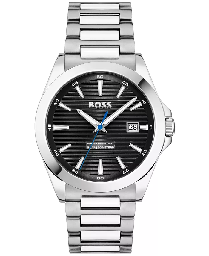 Мужские часы Strike Quartz Basic Calendar из нержавеющей стали, 41 мм Hugo Boss
Мужские часы Strike Quartz Basic Calendar из нержавеющей стали, 41 мм Hugo Boss