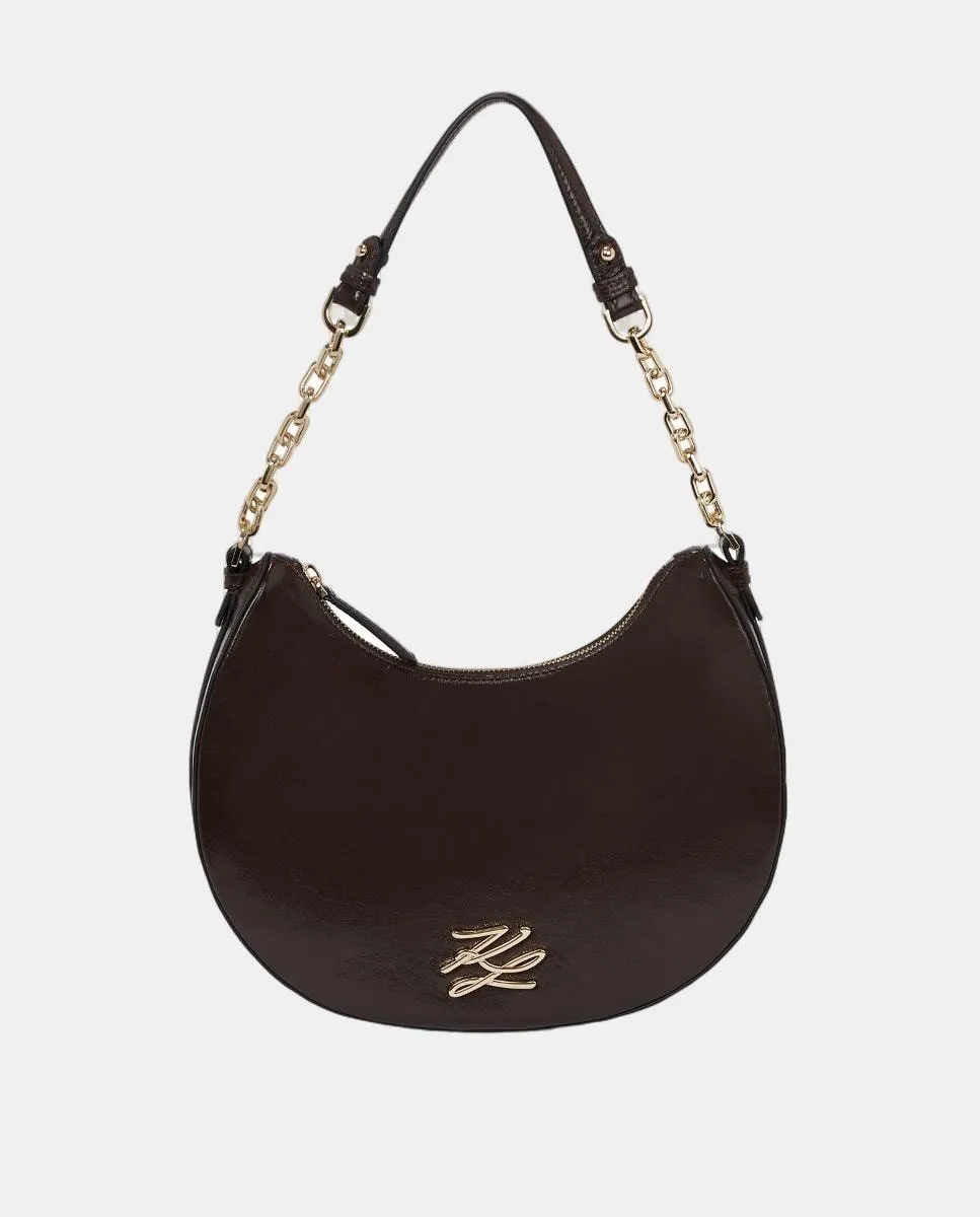 Кожаная сумка-тоут полукруглой формы Karl Lagerfeld, темно-коричневый
Кожаная сумка-тоут полукруглой формы Karl Lagerfeld, темно-коричневый