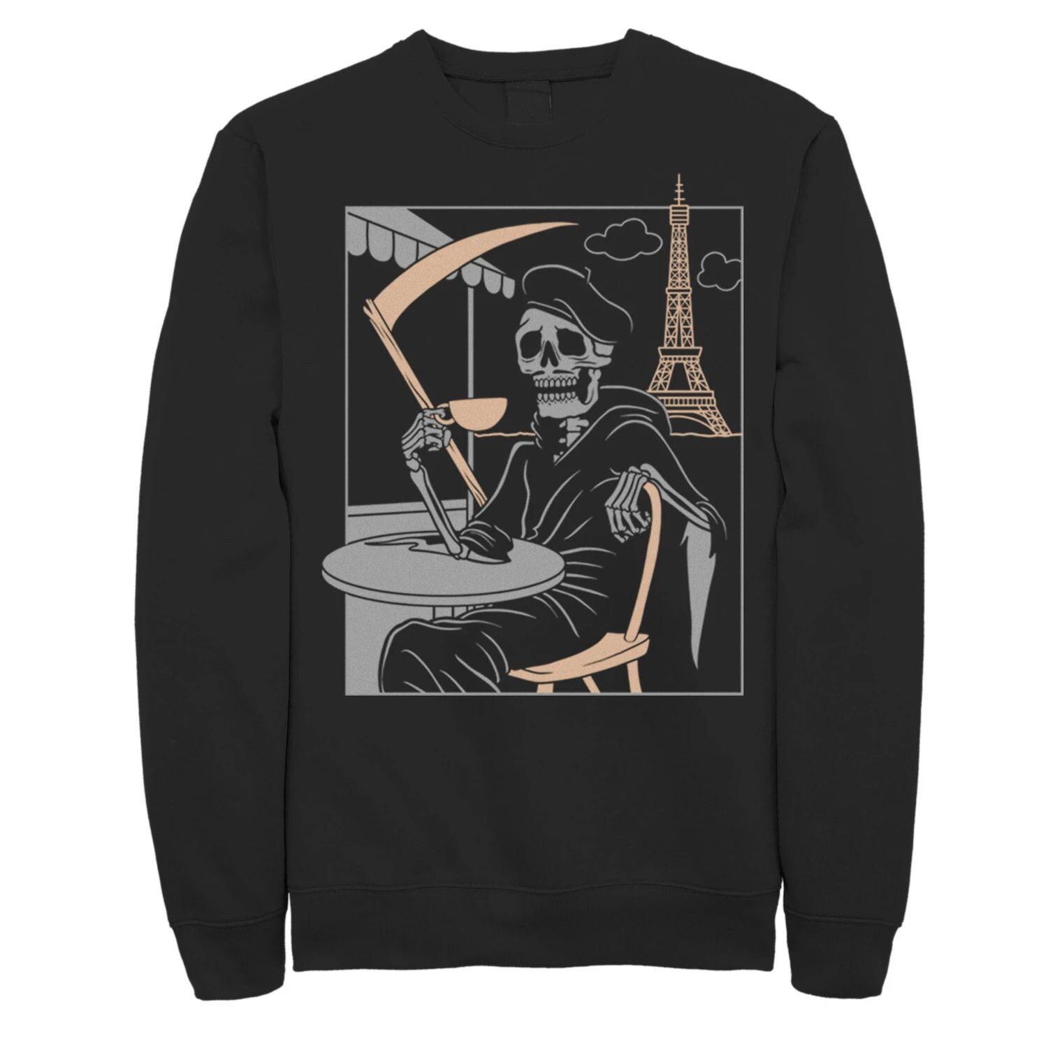 Мужской флисовый постер с изображением Мрачного жнеца на кофе-брейк в Париже Licensed Character
Мужской флисовый постер с изображением Мрачного жнеца на кофе-брейк в Париже Licensed Character