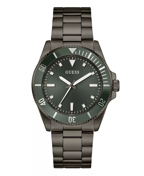Мужские аналоговые часы из оружейной стали, 41 мм Guess, gunmetal
Мужские аналоговые часы из оружейной стали, 41 мм Guess, gunmetal