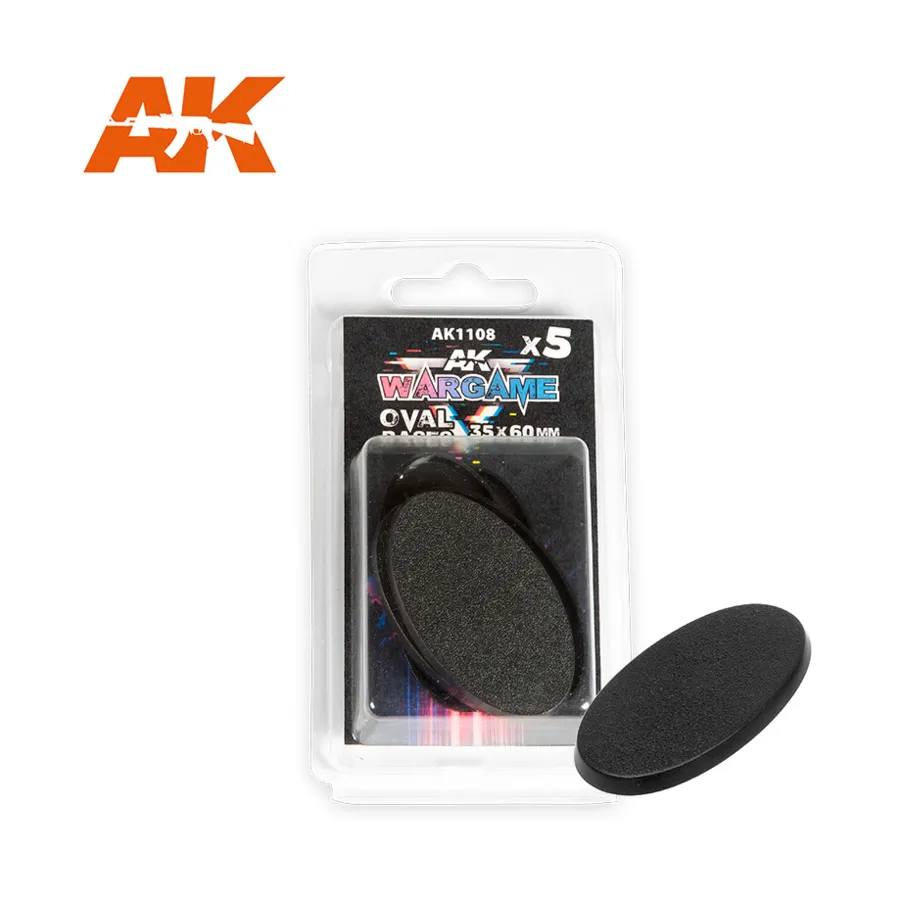 Овальное основание 35x60 мм, AK Wargame Bases & Accessories
Овальное основание 35x60 мм, AK Wargame Bases & Accessories