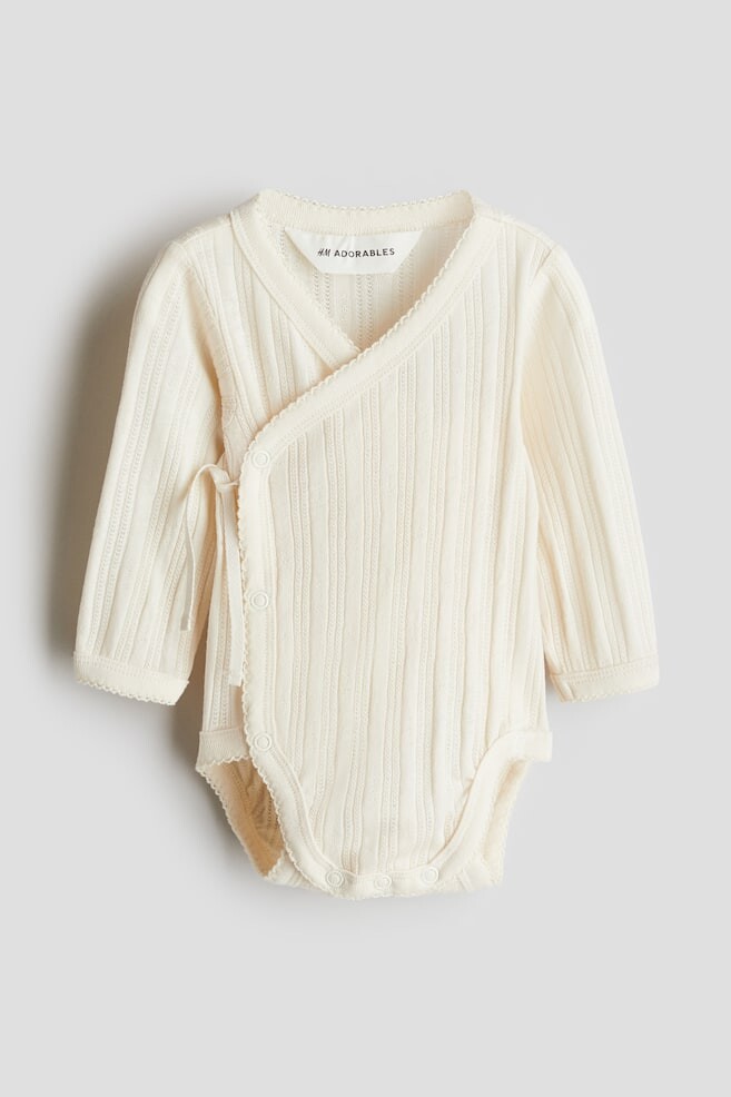 Трикотажное боди с узором «ажурный» H&M, бежевый
Трикотажное боди с узором «ажурный» H&M, бежевый