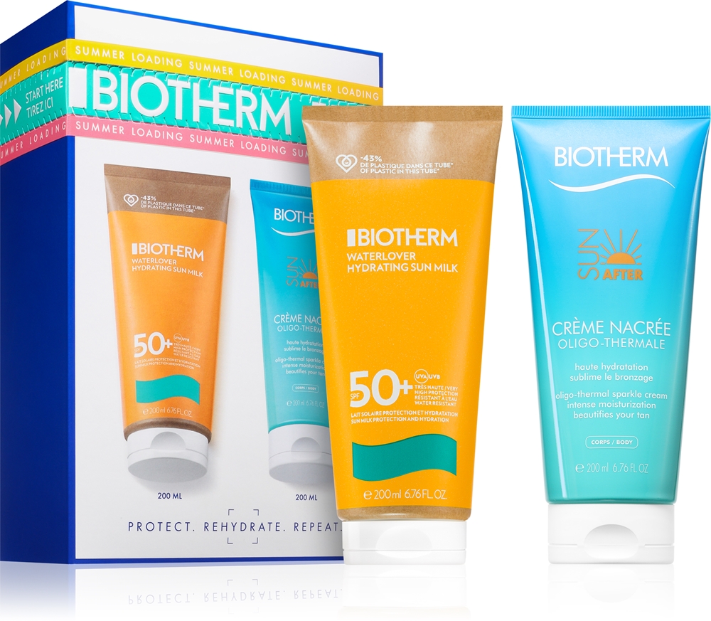 Увлажняющее солнцезащитное молочко Waterlover SPF50+, подарочный набор для женщин Biotherm
Увлажняющее солнцезащитное молочко Waterlover SPF50+, подарочный набор для женщин Biotherm