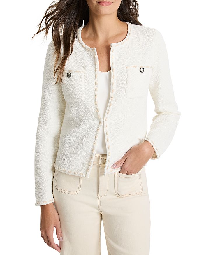 Трикотажная куртка с отделкой стежками NIC+ZOE, белый
Трикотажная куртка с отделкой стежками NIC+ZOE, белый