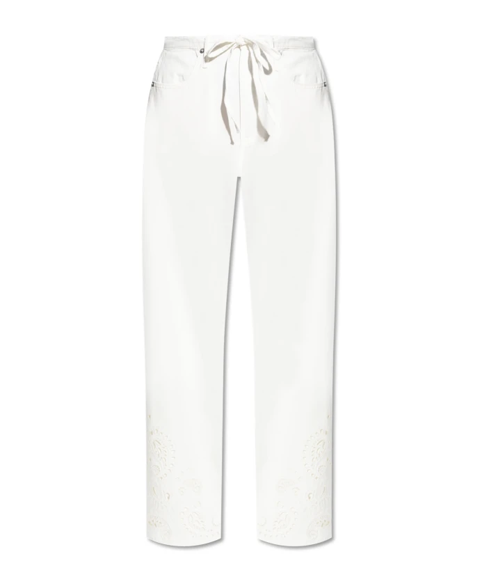 Брюки с перфорированной отделкой Rag & Bone, белый
Брюки с перфорированной отделкой Rag & Bone, белый