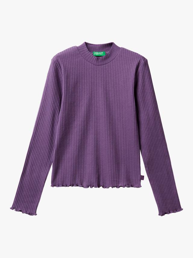 Детская футболка с длинными рукавами и оборкой из хлопковой смеси Benetton, Violet Purple
Детская футболка с длинными рукавами и оборкой из хлопковой смеси Benetton, Violet Purple