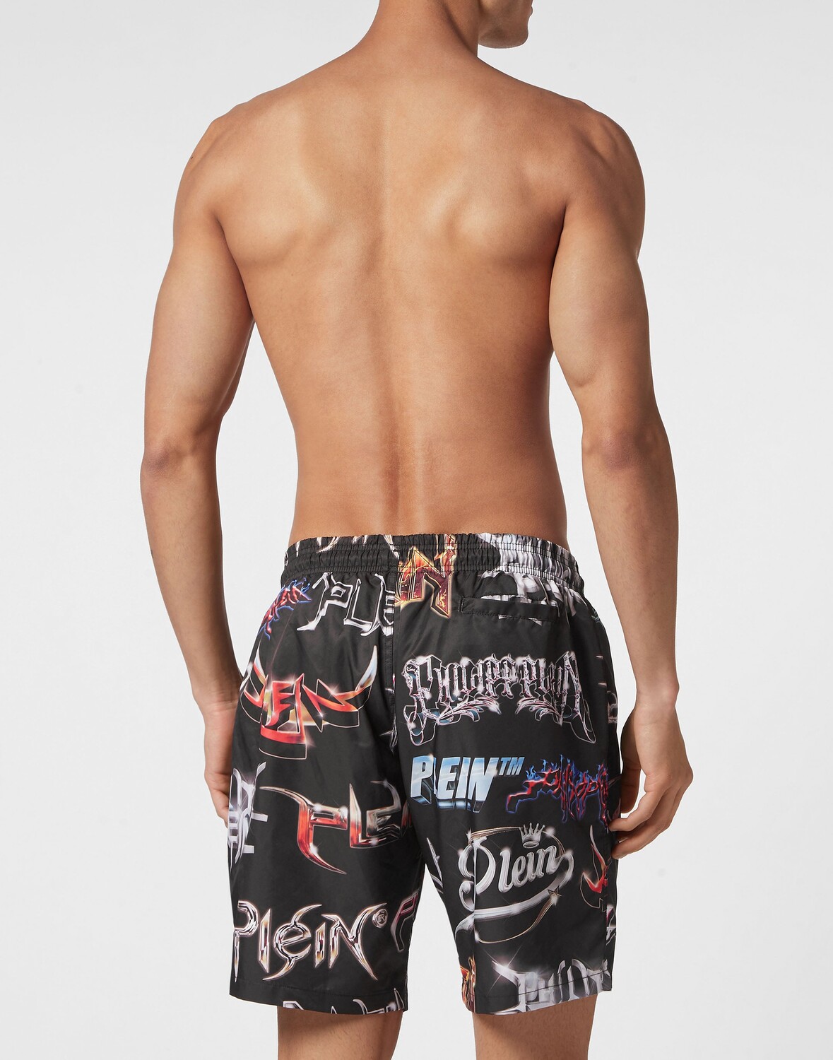 Логотипы на длинных плавках Philipp Plein, черный
Логотипы на длинных плавках Philipp Plein, черный