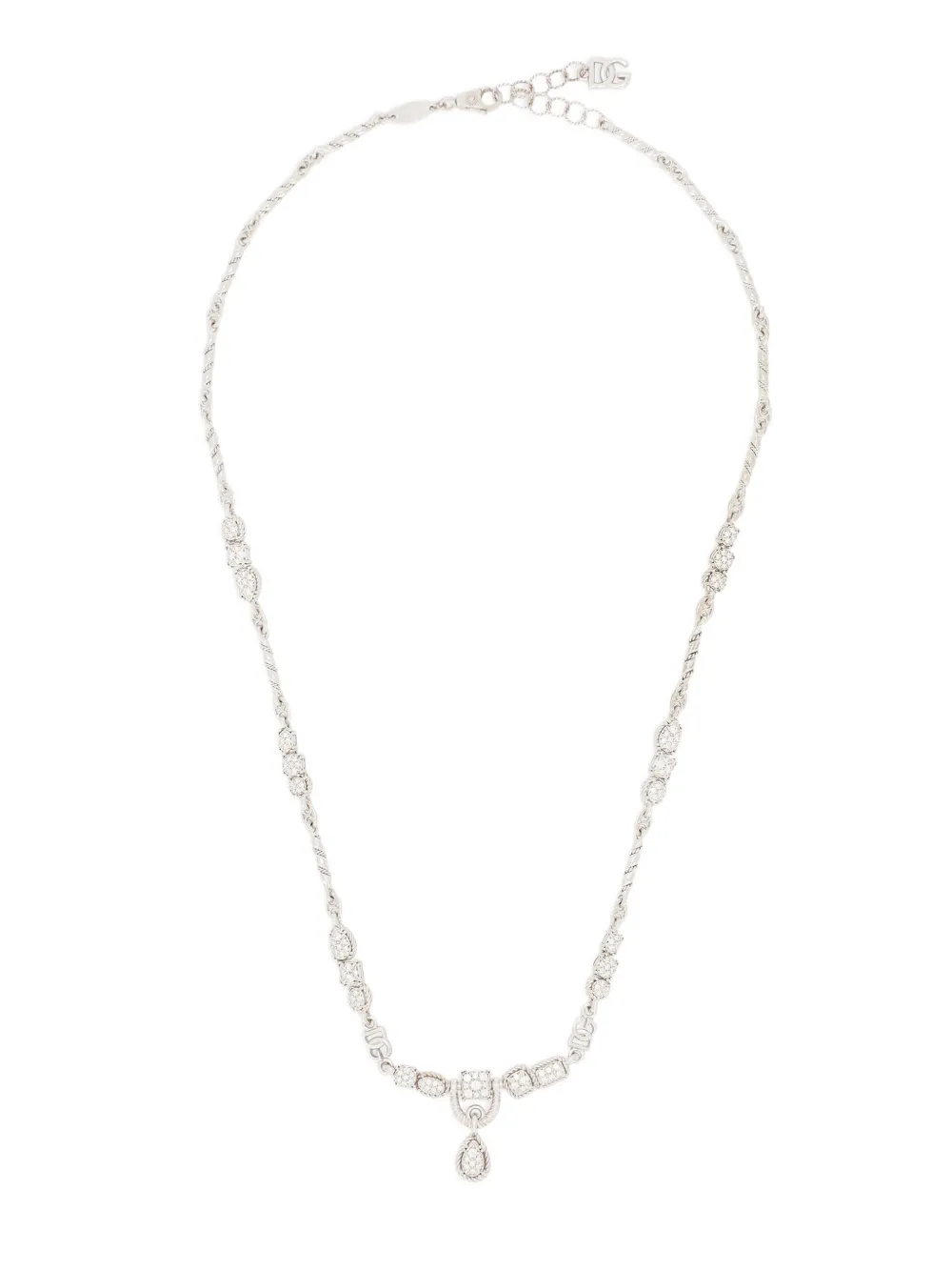 Колье Easy из белого золота с бриллиантами DOLCE & GABBANA, серебяный
Колье Easy из белого золота с бриллиантами DOLCE & GABBANA, серебяный