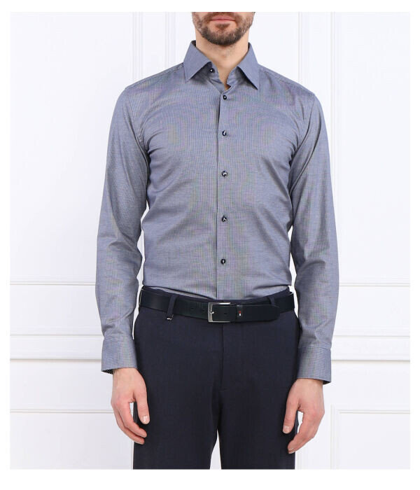 Рубашка мужская Boss облегающего кроя, синий
Рубашка мужская Boss облегающего кроя, синий