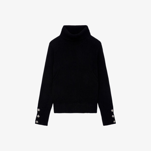 Свободный джемпер из переработанного кашемира, украшенный звездами Zadig&Voltaire, цвет noir
Свободный джемпер из переработанного кашемира, украшенный звездами Zadig&Voltaire, цвет noir