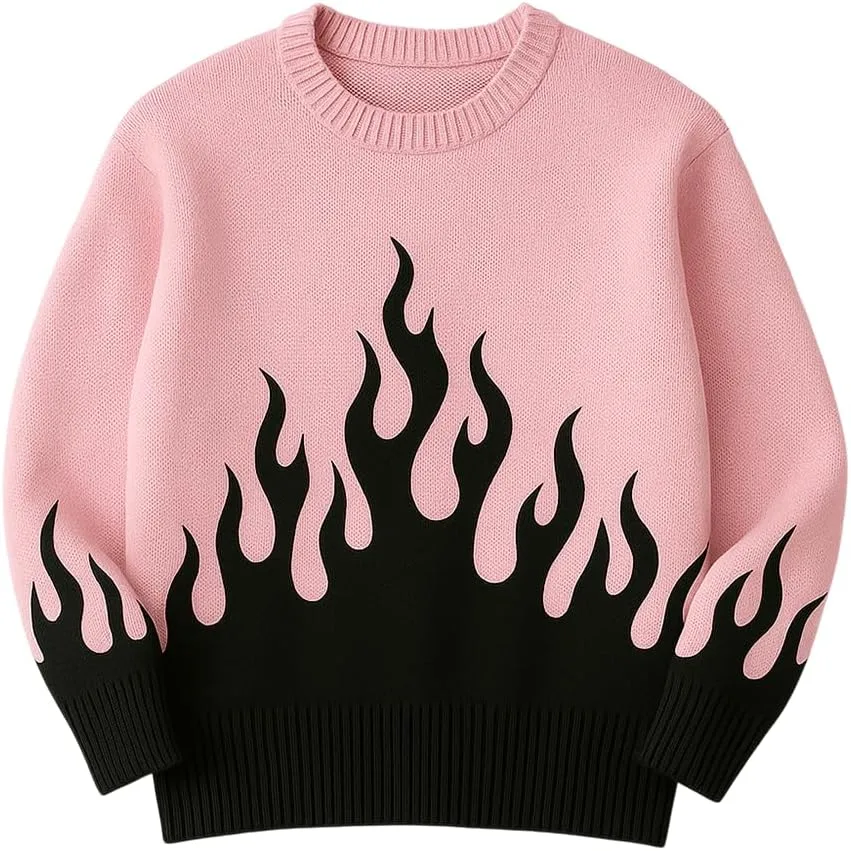 Унисекс свитер с длинным рукавом и вязаным узором Flame Pattern Grewear
Унисекс свитер с длинным рукавом и вязаным узором Flame Pattern Grewear