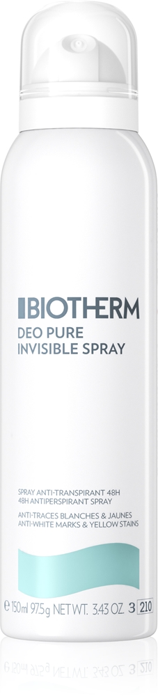 Deo Pure Invisible Spray антиперспирант-спрей с 48-часовым эффектом Biotherm, 150 мл
Deo Pure Invisible Spray антиперспирант-спрей с 48-часовым эффектом Biotherm, 150 мл