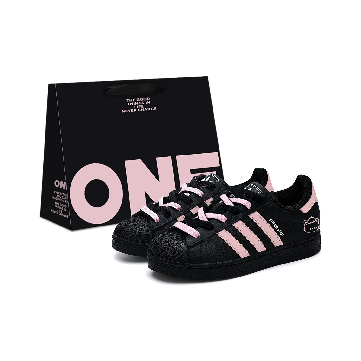 Adidas Originals Superstar 2 Leather Low top Детские скейтборд кроссовки Black Pink для подростков
Adidas Originals Superstar 2 Leather Low top Детские скейтборд кроссовки Black Pink для подростков
