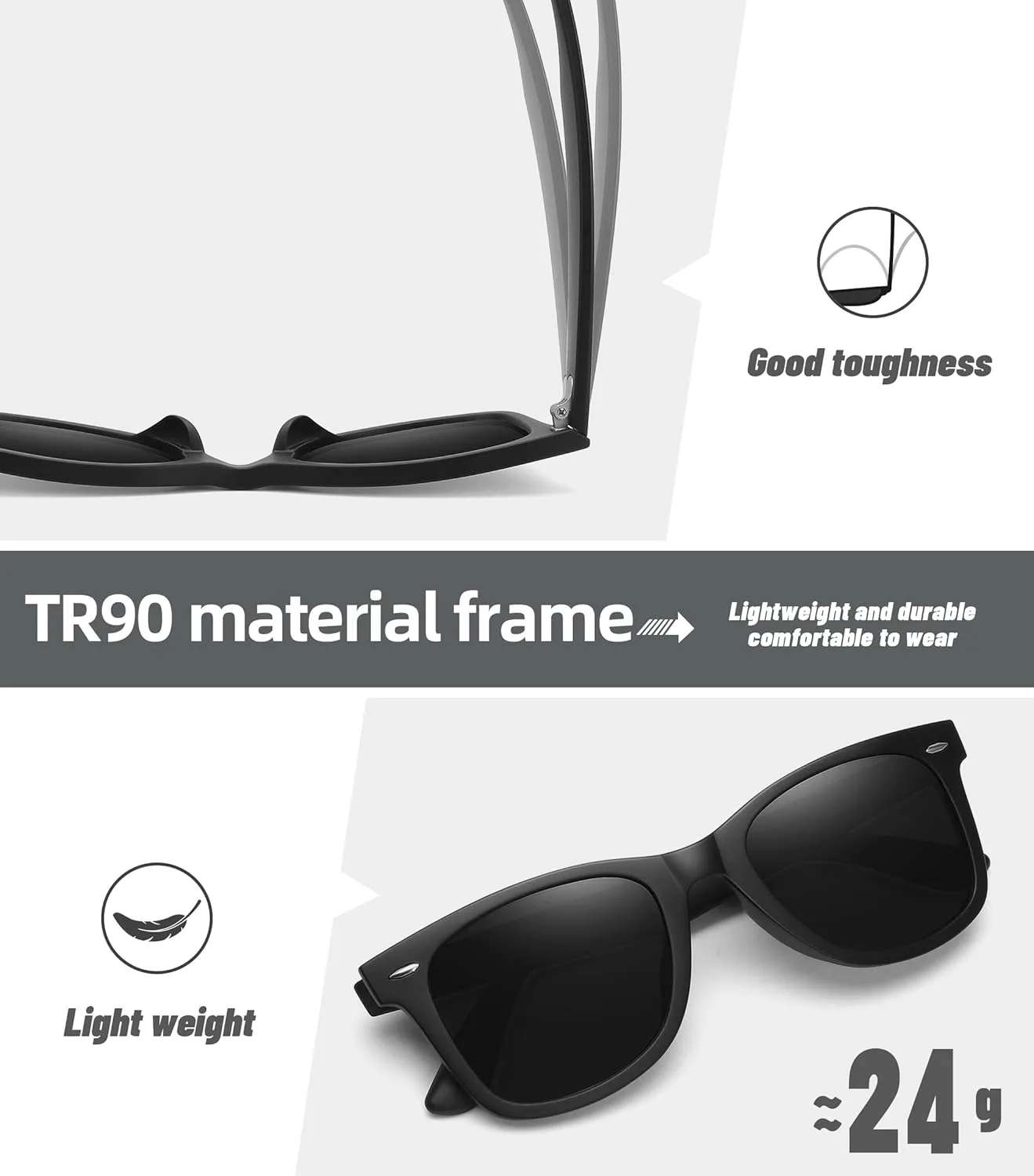 Поляризованные солнцезащитные очки MEETSUN для женщин и мужчин, классическая ретро-квадратная оправа, очки для вождения, защита от УФ-излучения, A1 Matte Black
Поляризованные солнцезащитные очки MEETSUN для женщин и мужчин, классическая ретро-квадратная оправа, очки для вождения, защита от УФ-излучения, A1 Matte Black