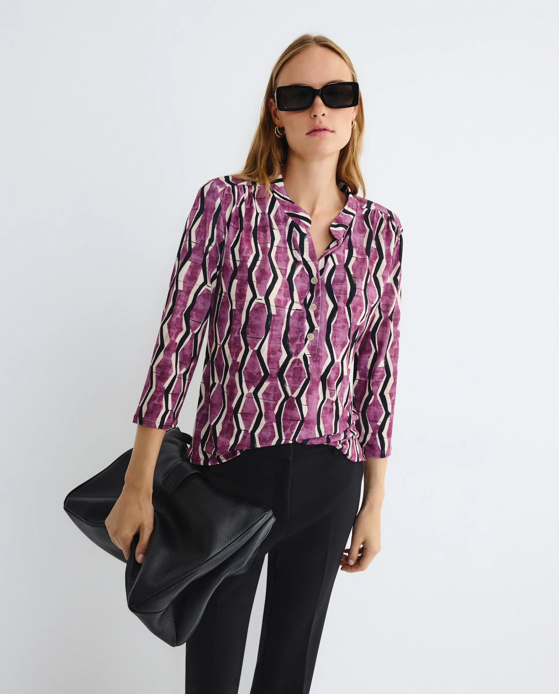 Женская блузка с принтом Zermatt, баклажановый
Женская блузка с принтом Zermatt, баклажановый