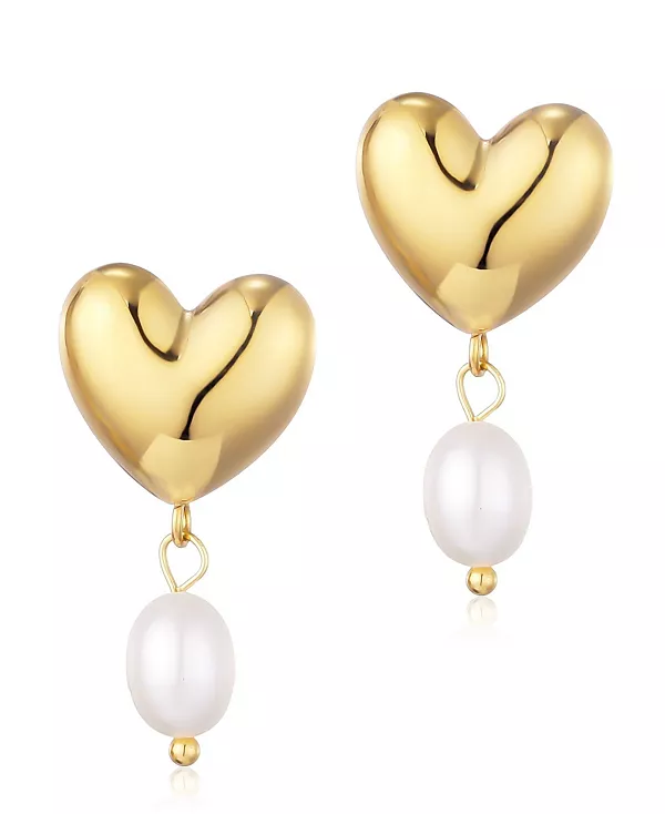 Золотые серьги-сердечки из пресноводного культивированного жемчуга Adornia, white
Золотые серьги-сердечки из пресноводного культивированного жемчуга Adornia, white