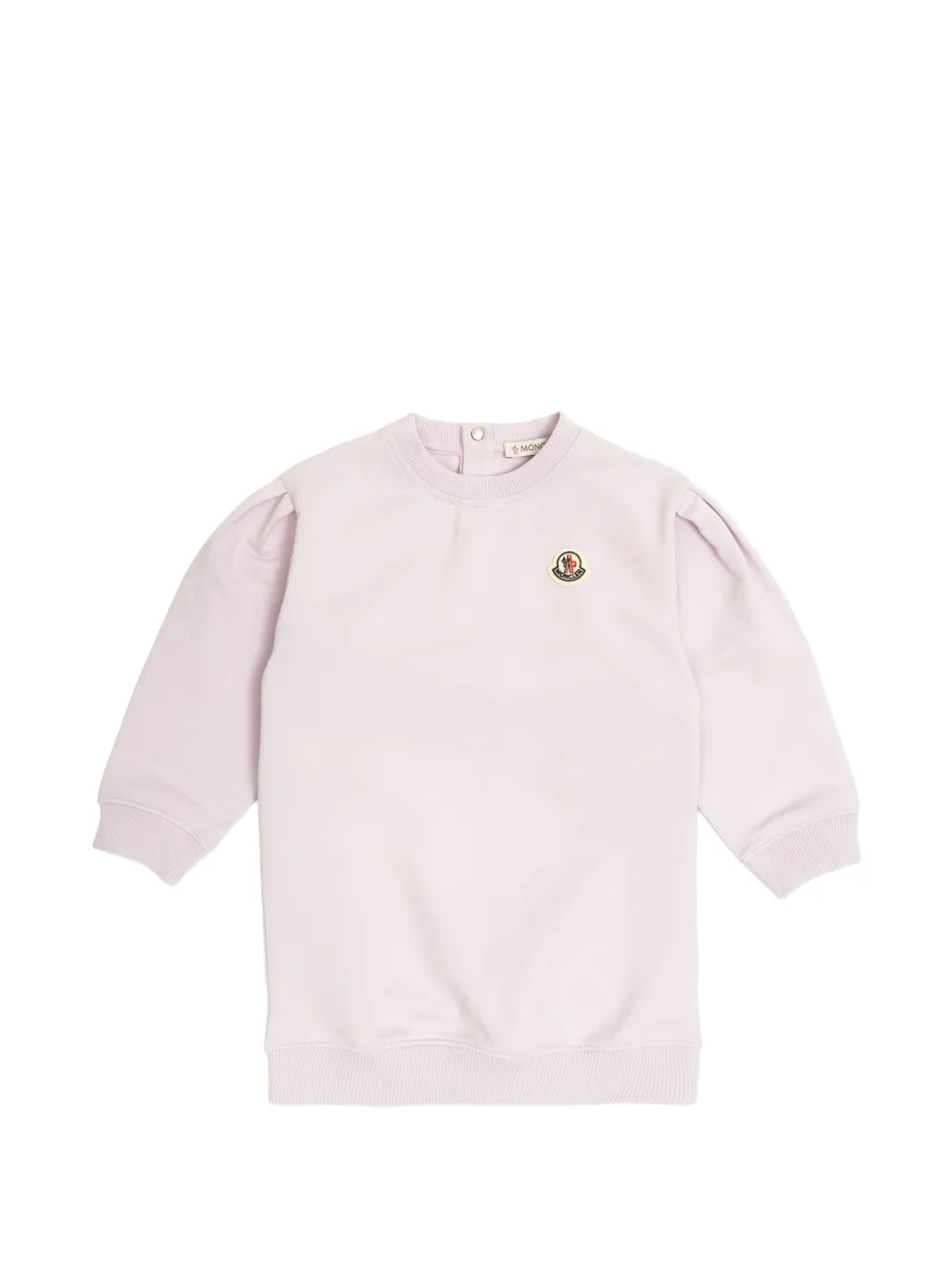 Платье с объемными рукавами и нашивкой-логотипом Moncler Enfant, фиолетовый
Платье с объемными рукавами и нашивкой-логотипом Moncler Enfant, фиолетовый