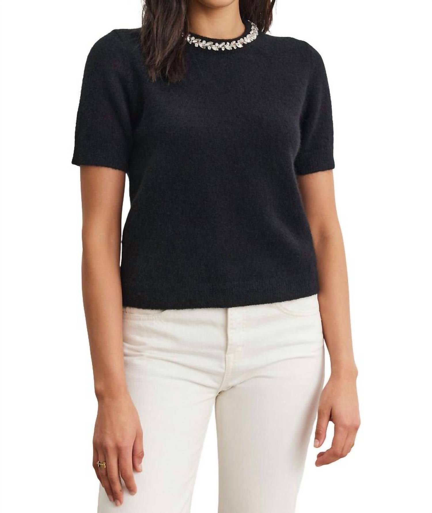 Топ Layton с короткими рукавами в черном цвете с пайетками Velvet by Graham & Spencer
Топ Layton с короткими рукавами в черном цвете с пайетками Velvet by Graham & Spencer