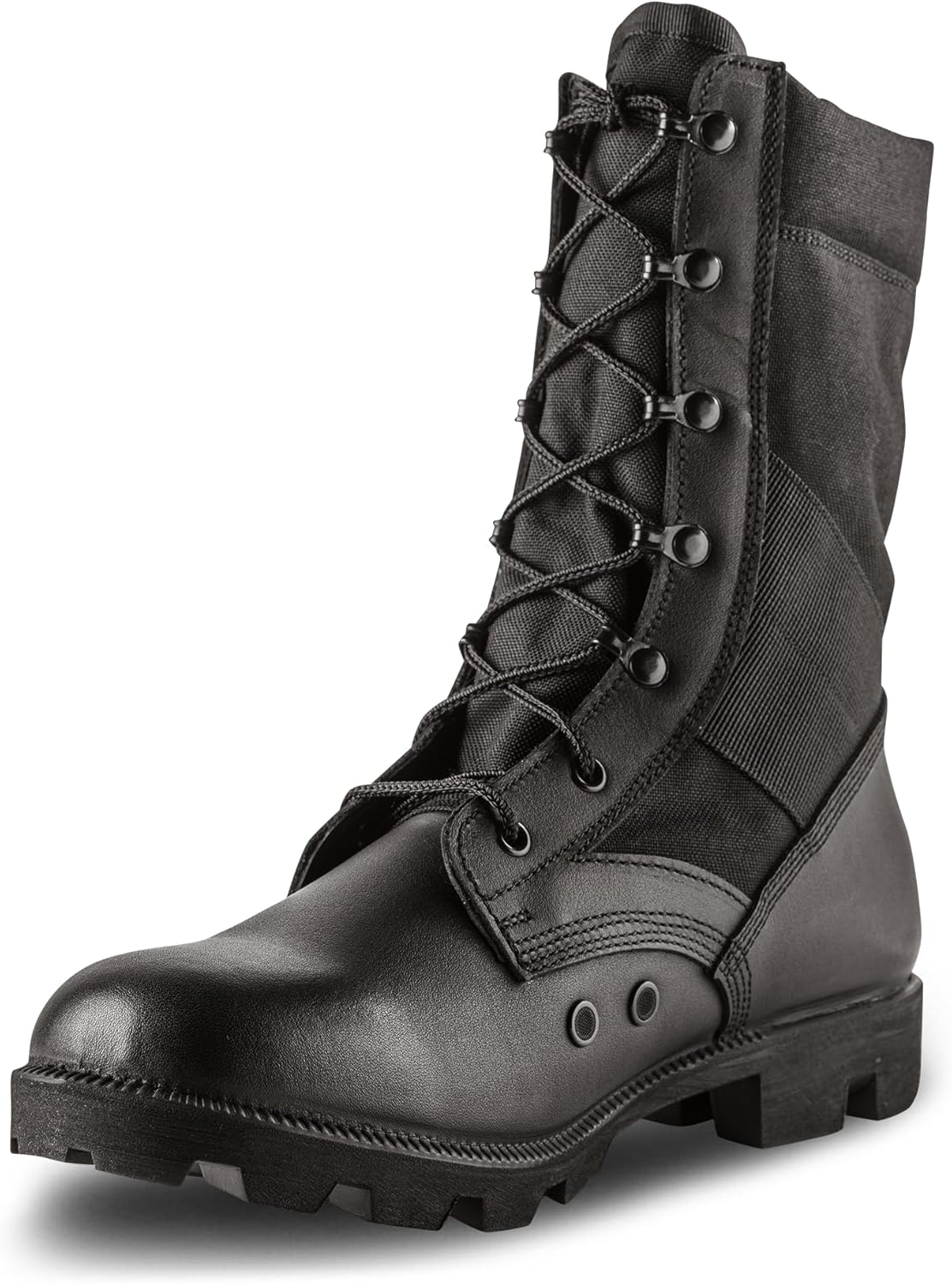 Мужские тактические ботинки Belleville 8 Canopy Jungle - дышащие тактические ботинки - амортизирующая военная обувь - подошва Panama - кожа первого сорта из бычьей кожи - мягкий носок - низкий каблук, черный
Мужские тактические ботинки Belleville 8 Canopy Jungle - дышащие тактические ботинки - амортизирующая военная обувь - подошва Panama - кожа первого сорта из бычьей кожи - мягкий носок - низкий каблук, черный