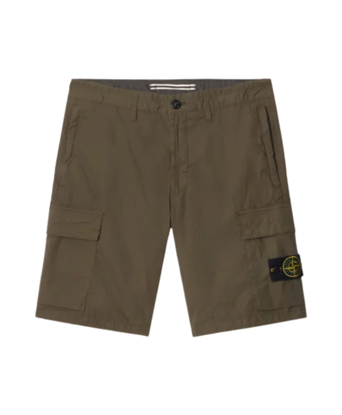 Шорты-Бермуды из хлопковой ткани стрейч с парашютом Stone Island, зеленый
Шорты-Бермуды из хлопковой ткани стрейч с парашютом Stone Island, зеленый