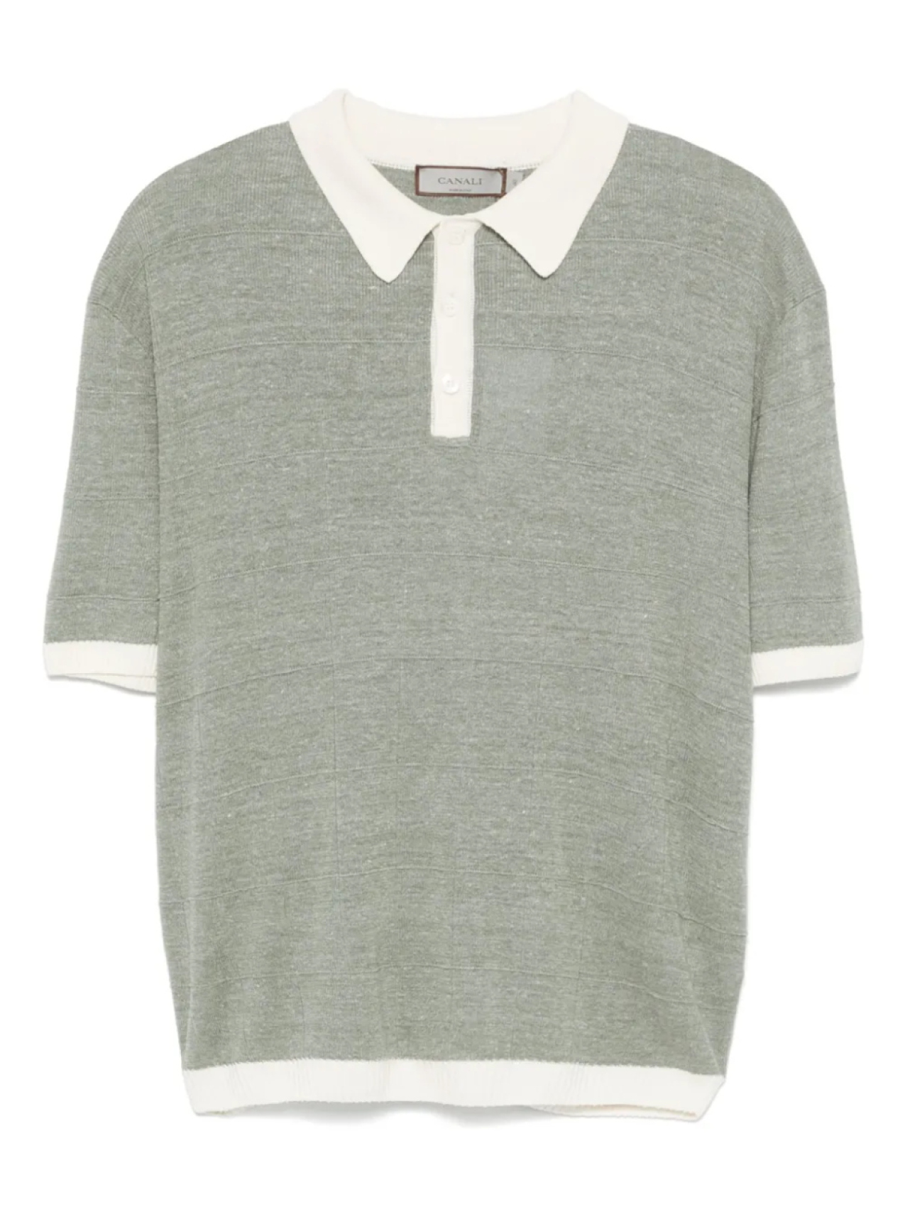 Рубашка-поло тонкой вязки Canali, зеленый
Рубашка-поло тонкой вязки Canali, зеленый