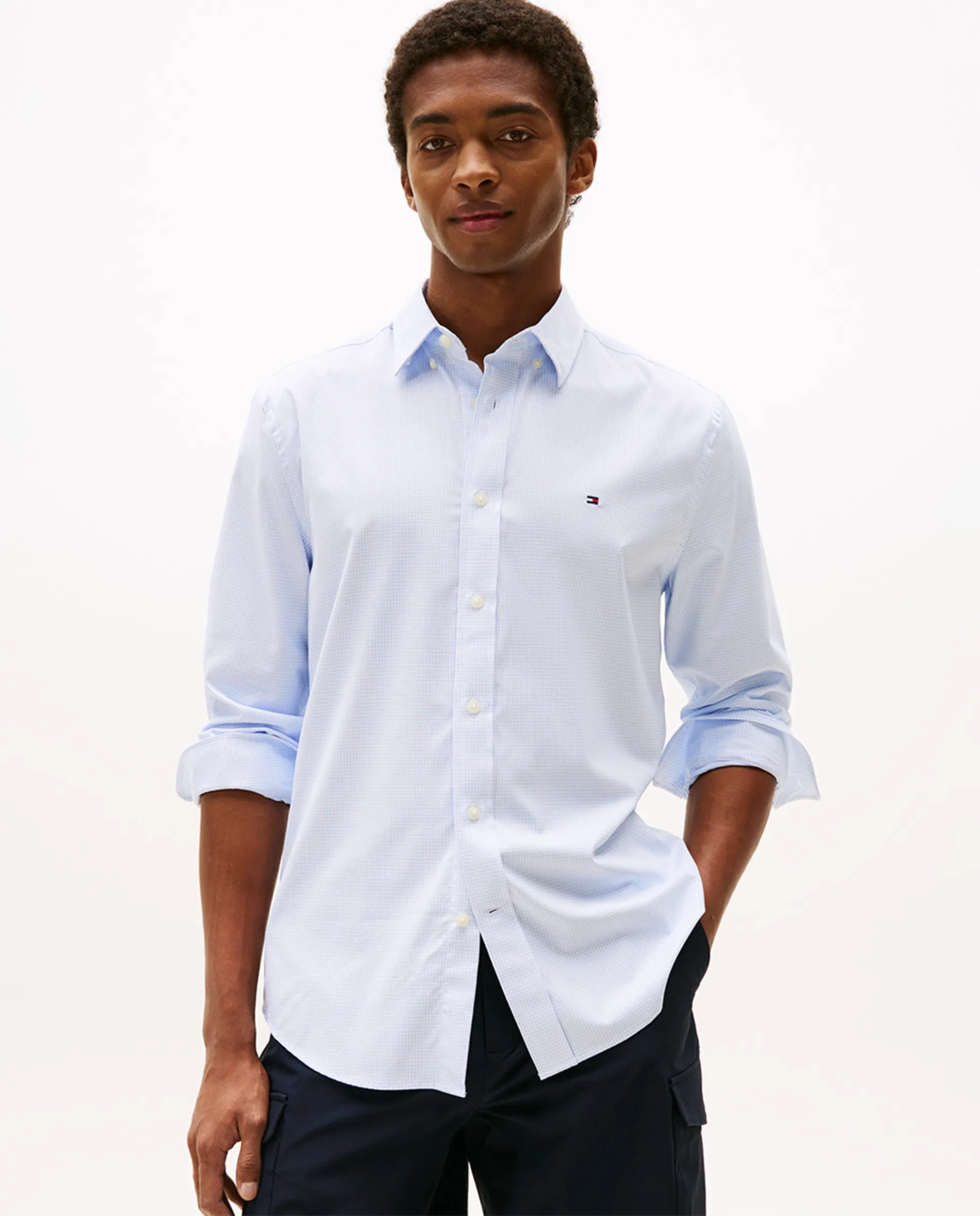 Мужская рубашка в клетку Tommy Hilfiger, светло-голубой
Мужская рубашка в клетку Tommy Hilfiger, светло-голубой