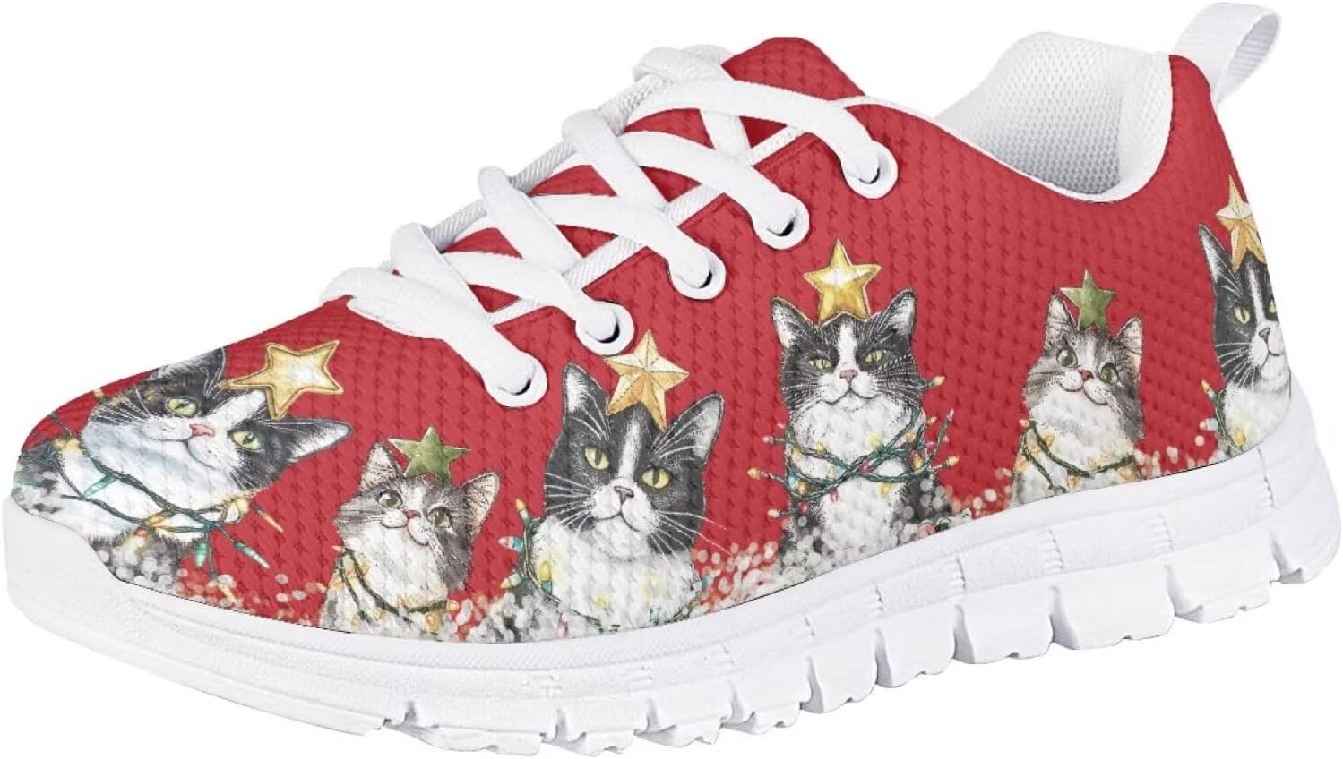 Рождественские кроссовки Forchrinse для девочек и мальчиков, легкие шнурованные ходовые кроссовки, повседневные беговые кроссовки с противоскользящей подошвой, Christmas Cat
Рождественские кроссовки Forchrinse для девочек и мальчиков, легкие шнурованные ходовые кроссовки, повседневные беговые кроссовки с противоскользящей подошвой, Christmas Cat