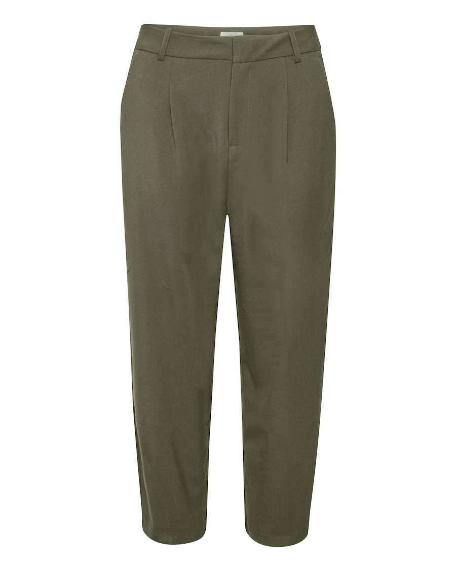 Зауженные брюки со складками спереди Kaffe Merle, хаки
Зауженные брюки со складками спереди Kaffe Merle, хаки