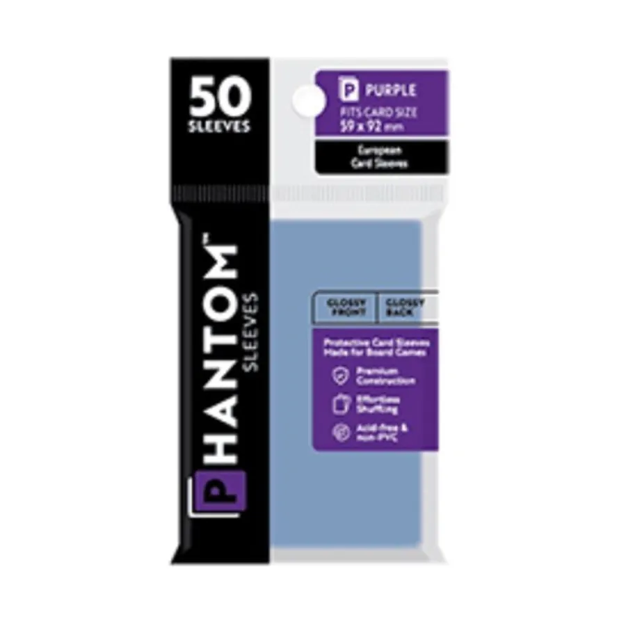 Глянцевый/матовый — фиолетовый, 59x92 мм (50), Phantom Sleeves
Глянцевый/матовый — фиолетовый, 59x92 мм (50), Phantom Sleeves